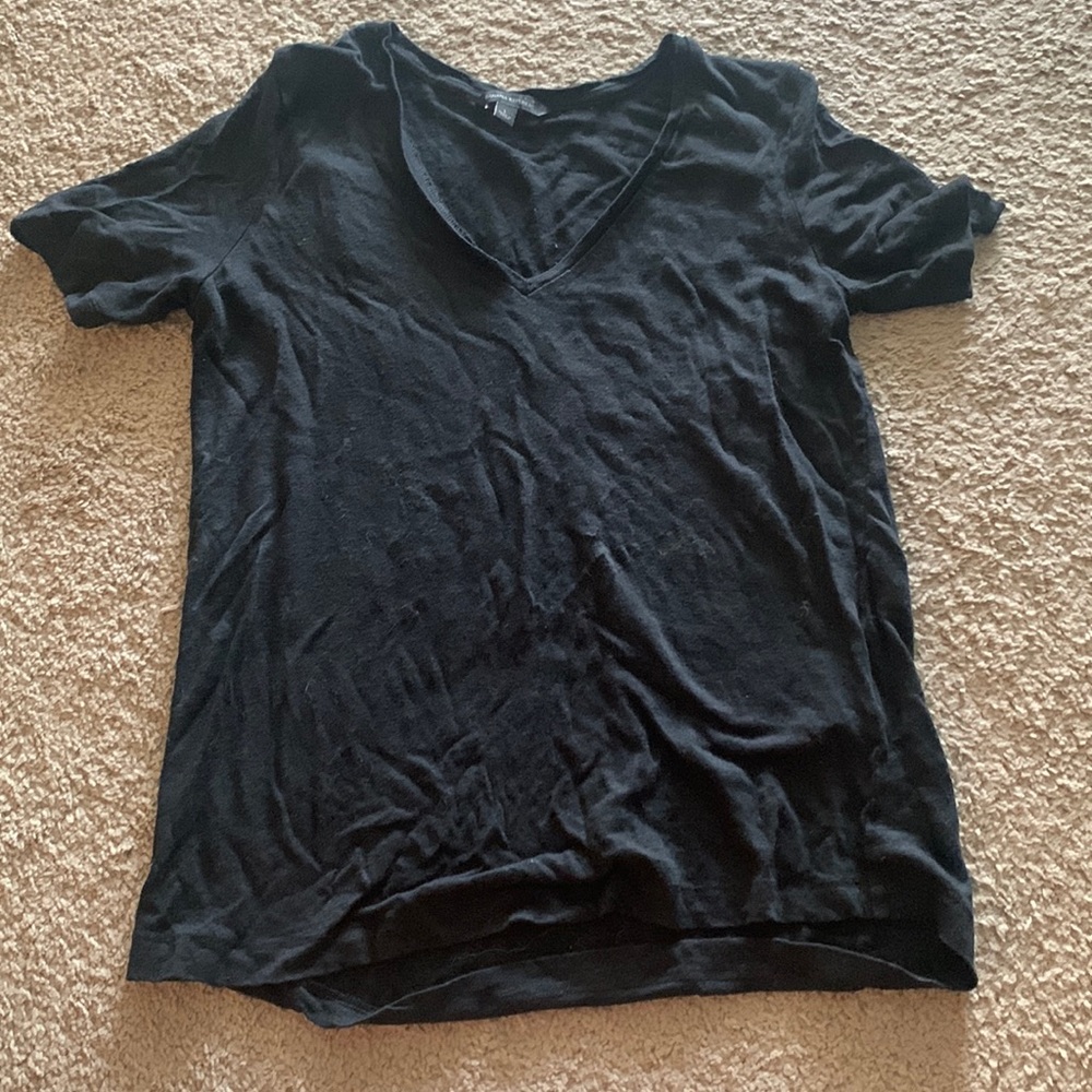 Size large banana republic black short sleeve top